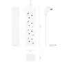 Aisens Regleta de 4 Tomas con Cable 1,4m Blanco